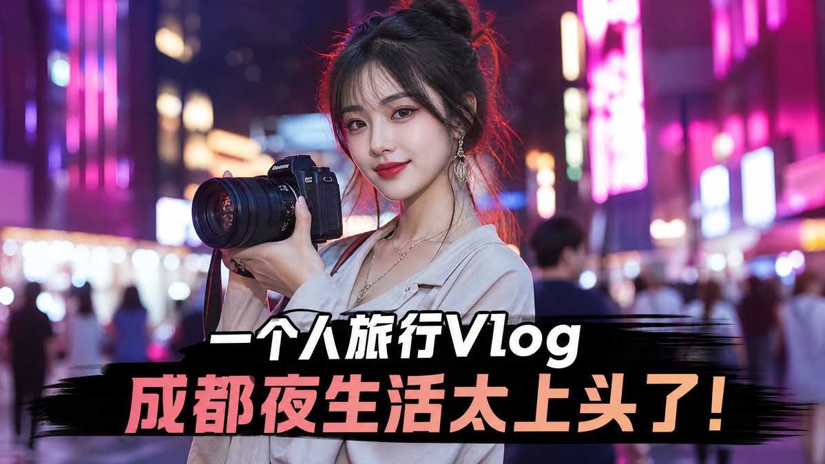 溏心vlog城市夜景Vlog视频教程
